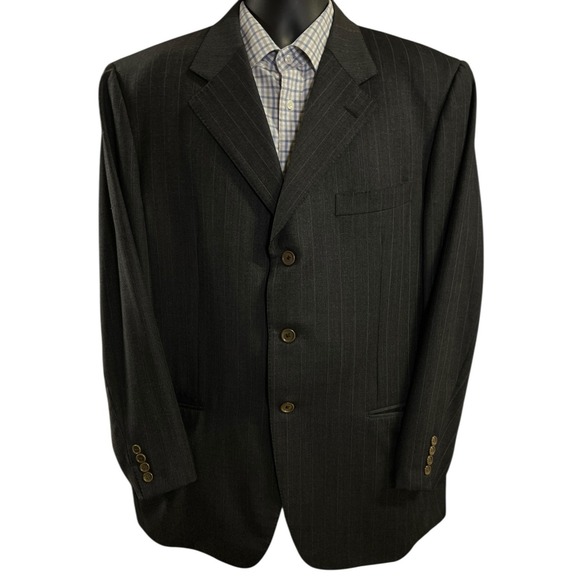 Ermenegildo Zegna Other - Ermenegildo Zegna Tessuto Wool Cashmere Pinstripe Blazer Tailored Mabro Italy 46
